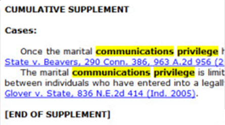 Westlaw: Any updates to the article may be found in the Cumulative Supplement, provided after the article